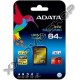 ADATA 64GB SDXC MEMÓRIAKÁRTYA UHS-I U3 XPG CLASS 10 (95/85MB/S)