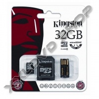 32GB MOBILITY KIT KINGSTON CLASS 10 (MICRO SD MEMÓRIAKÁRTYA + ADAPTER + OLVASÓ)