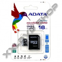 ADATA PREMIER 16GB MICRO SDHC MEMÓRIAKÁRTYA CLASS 10 + ADAPTER