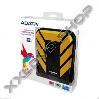 ADATA HD710 2TB HDD 2,5" IP68 POR, VÍZ ÉS ÜTÉSÁLLÓ KÜLSŐ MEREVLEMEZ, USB 3.0 SÁRGA