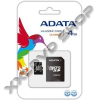 ADATA 4GB MICRO SDHC MEMÓRIAKÁRTYA CLASS 4 + ADAPTER