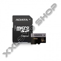 ADATA PREMIER PRO 64GB MICRO SDXC MEMÓRIAKÁRTYA UHS-I U3 CLASS 10 + ADAPTER