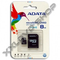 ADATA 8GB MICRO SDHC MEMÓRIAKÁRTYA CLASS 4 + ADAPTER