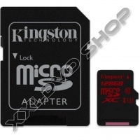 KINGSTON 128GB MICRO SDXC MEMÓRIAKÁRTYA UHS-I CLASS U3 (90/80 MB/S) + ADAPTER