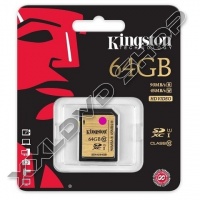 KINGSTON 64GB SDXC MEMÓRIAKÁRTYA UHS-I CLASS 10 (90/45 MB/S)