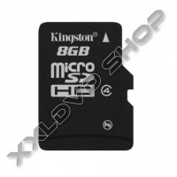 KINGSTON 8GB MICRO SDHC MEMÓRIAKÁRTYA CLASS 4 + ADAPTER