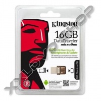 KINGSTON DT MICRODUO OTG 16GB PENDRIVE USB 2.0 + MICRO USB - ANDROID TELEFONOKHOZ, TABLETEKHEZ 