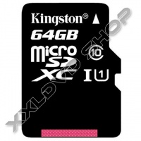 KINGSTON 64GB MICRO SDXC MEMÓRIAKÁRTYA UHS-I U1 CLASS 10 (45/10 MB/S)