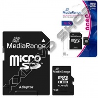 MEDIARANGE 16GB MICRO SDHC MEMÓRIAKÁRTYA CLASS 10 + ADAPTER