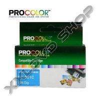 PROCOLOR CANON PC-521C CHIP CIÁN UTÁNGYÁRTOTT TINTAPATRON