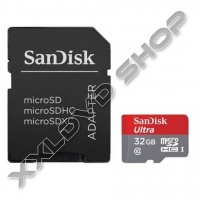 SANDISK ULTRA 32GB MICRO SDHC MEMÓRIAKÁRTYA UHS-I CLASS 10 +ADAPTER