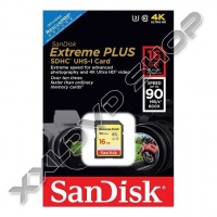 SANDISK EXTREME 16GB SDHC MEMÓRIAKÁRTYA UHS-I U3 CLASS 10 