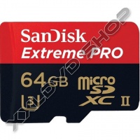 SANDISK EXTREME PRO 64GB MICRO SDXC MEMÓRIAKÁRTYA UHS-II U3 CLASS 10 (275 MB/S) + USB 3.0 ADAPTER