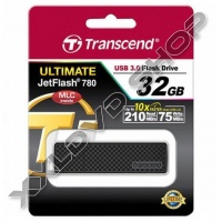 TRANSCEND 32GB USB 3.0 PENDRIVE JETFLASH 780 FÉM FEKETE 