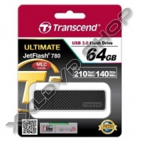 TRANSCEND 64GB USB 3.0 PENDRIVE JETFLASH 780 FÉM FEKETE 