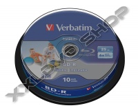 VERBATIM BD-R DATALIFE 25GB 6X TELJES FELÜLETÉN NYOMTATHATÓ BLU-RAY LEMEZ - CAKE (10)