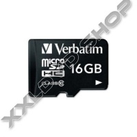 VERBATIM 16GB MICRO SDHC MEMÓRIAKÁRTYA - CLASS 10