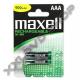 MAXELL AKKU. AAA NI-MH 840 MAH (4 BLISTER)