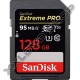 SANDISK EXTREME PRO 128GB SDXC MEMÓRIAKÁRTYA 4K UHS-I U3 CLASS 10 (95/90 MB/S)