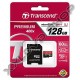 TRANSCEND 128GB MICRO SDXC MEMÓRIAKÁRTYA CLASS 10 UHS-I + ADAPTER 